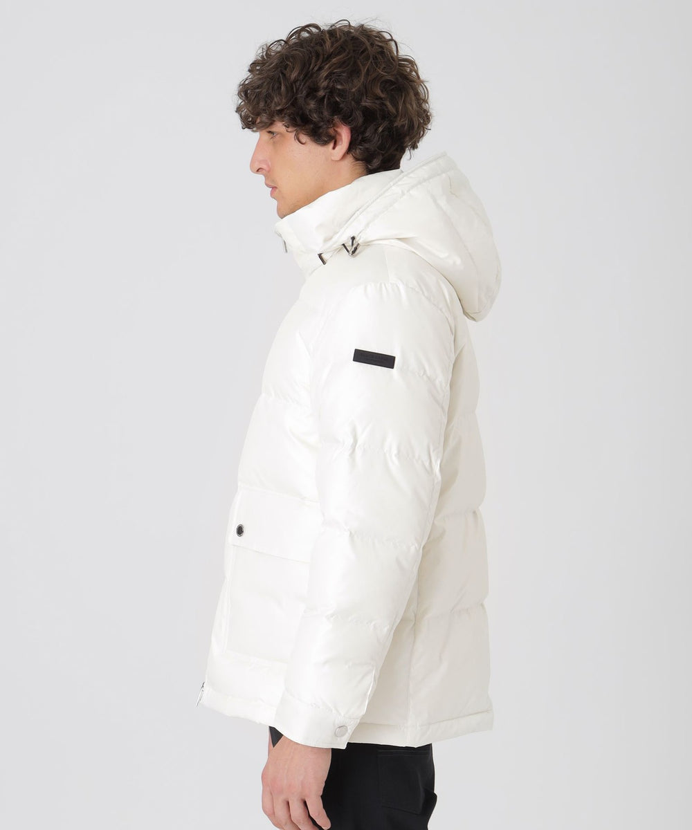 クレストブリッジチェックコンビショートダウン（ブルゾン）｜BLACK