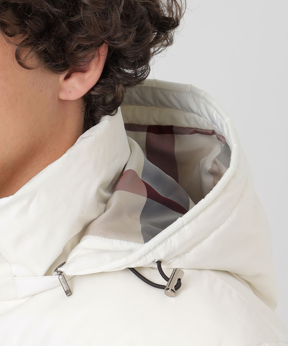 クレストブリッジチェックコンビショートダウン（ブルゾン）｜BLACK