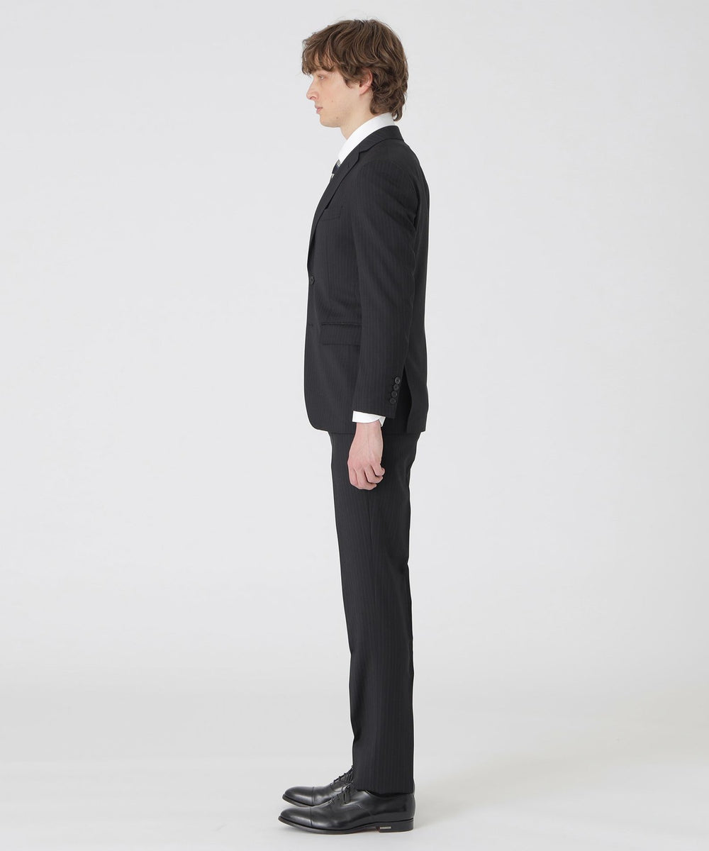 トーナルブルーシャドーブラックストライプスーツ（スーツ）｜BLACK