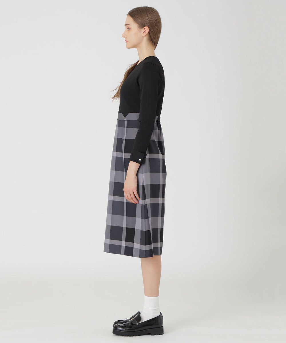 クレストブリッジチェッククロッシングビエラドッキングドレス（ドレス