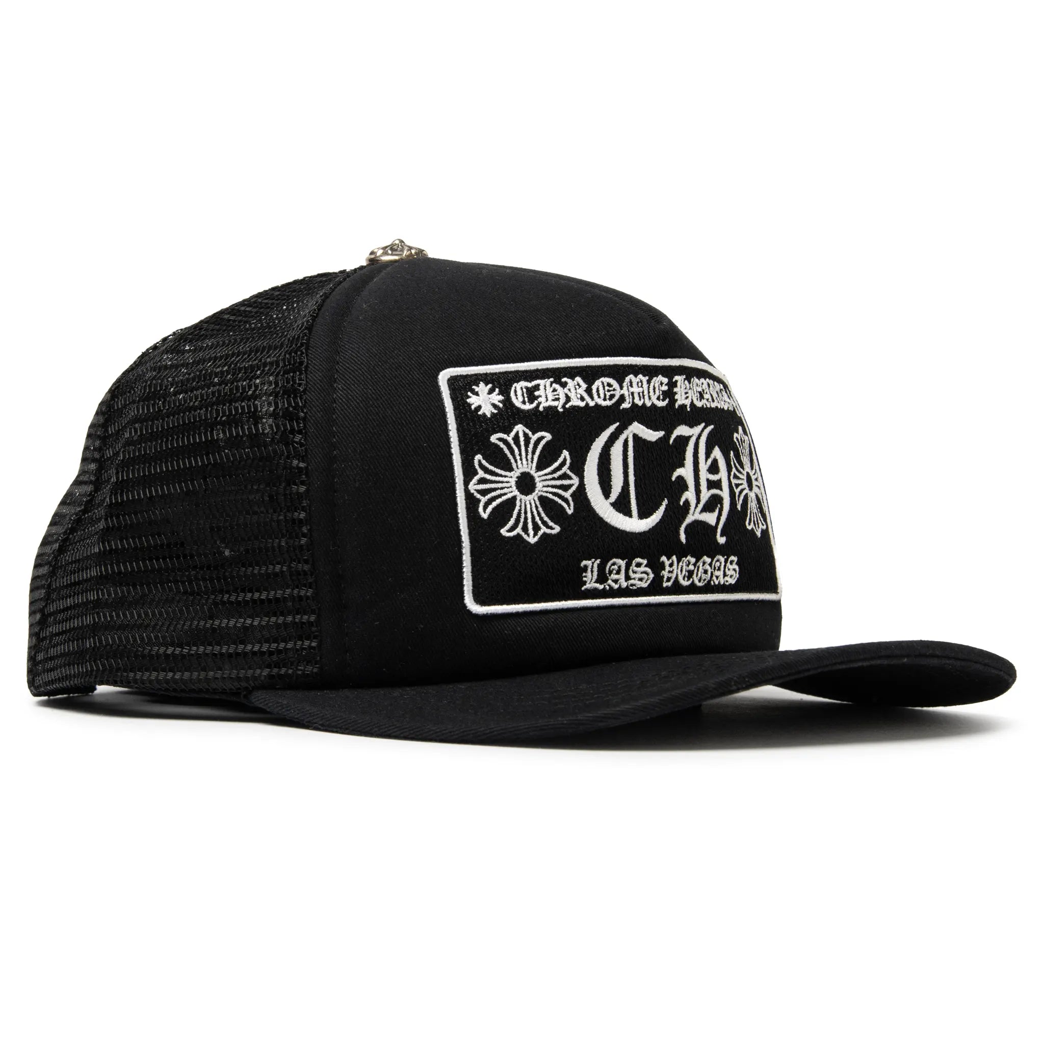 Chrome Hearts CH Las Vegas Black Trucker Cap | 1383 100000701CLVT-BLAC