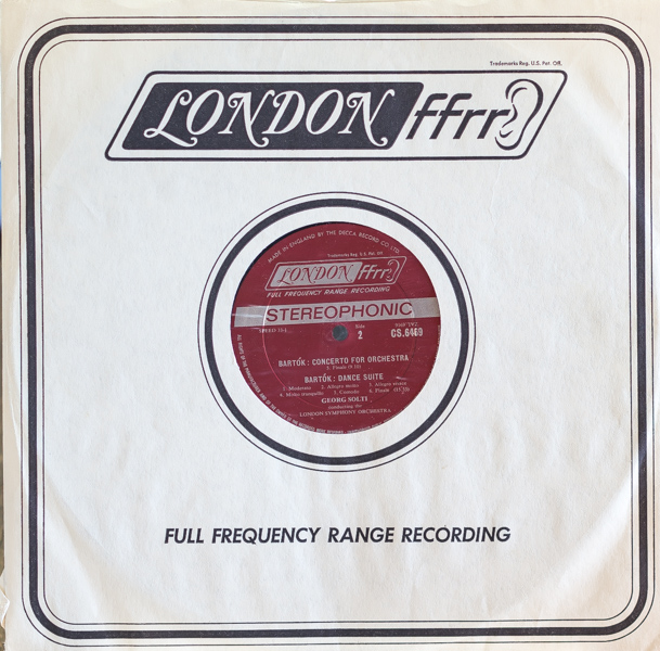 ゲオルク・ショルティ指揮/バルトーク:管弦楽のための協奏曲、舞踏組曲