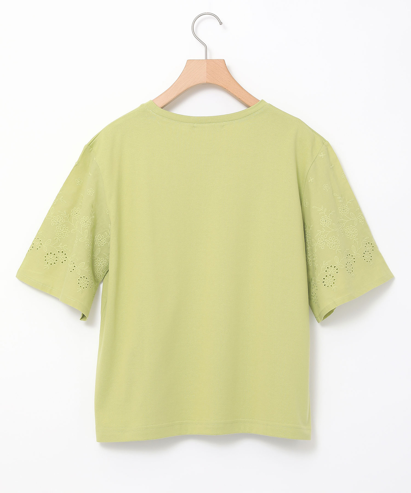 レディース コットン 五分袖 刺繍 Tシャツ通販 [0302-53220