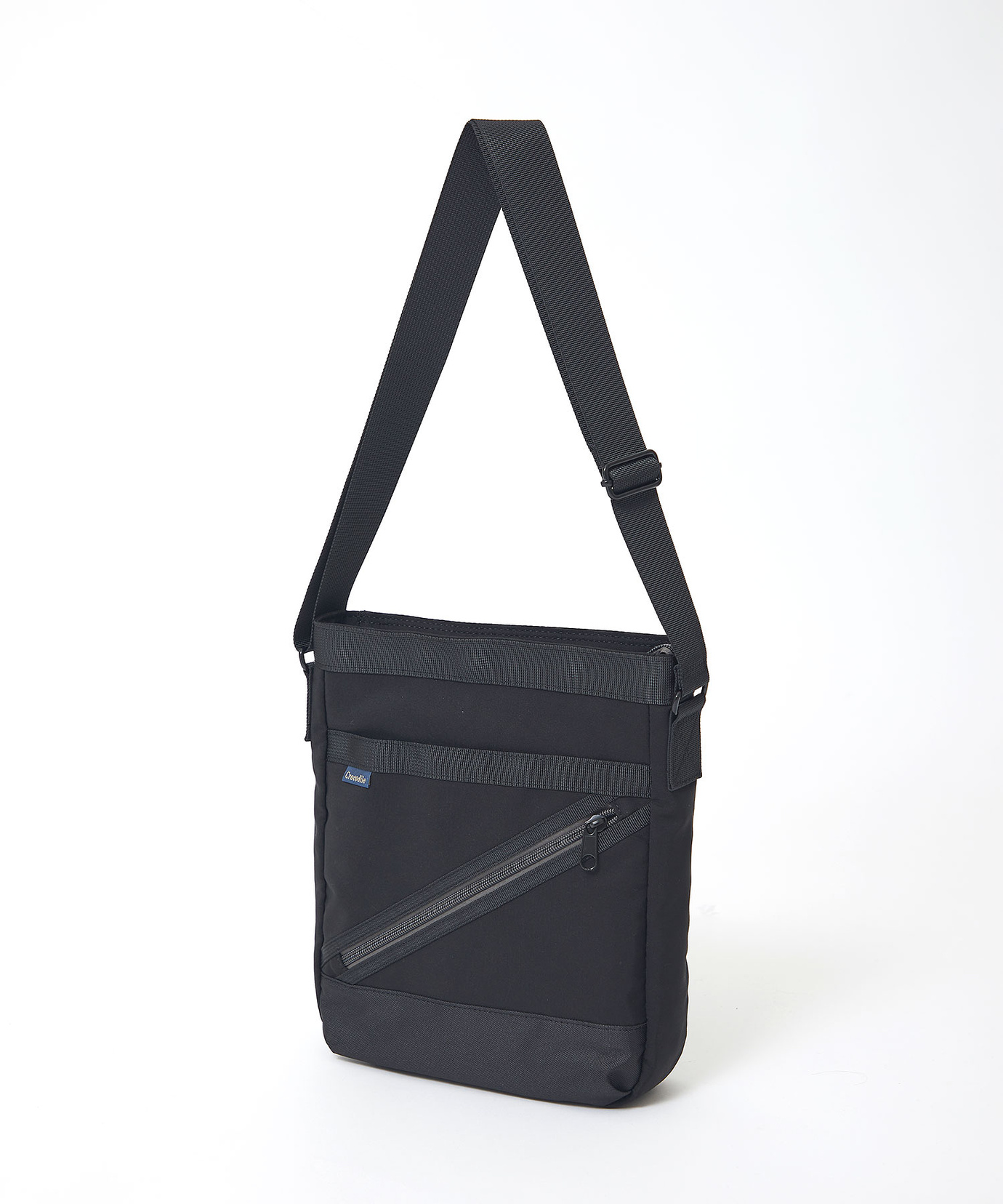 メンズ ナイロン ジップデザイン ショルダーバッグ通販 [1608-55804