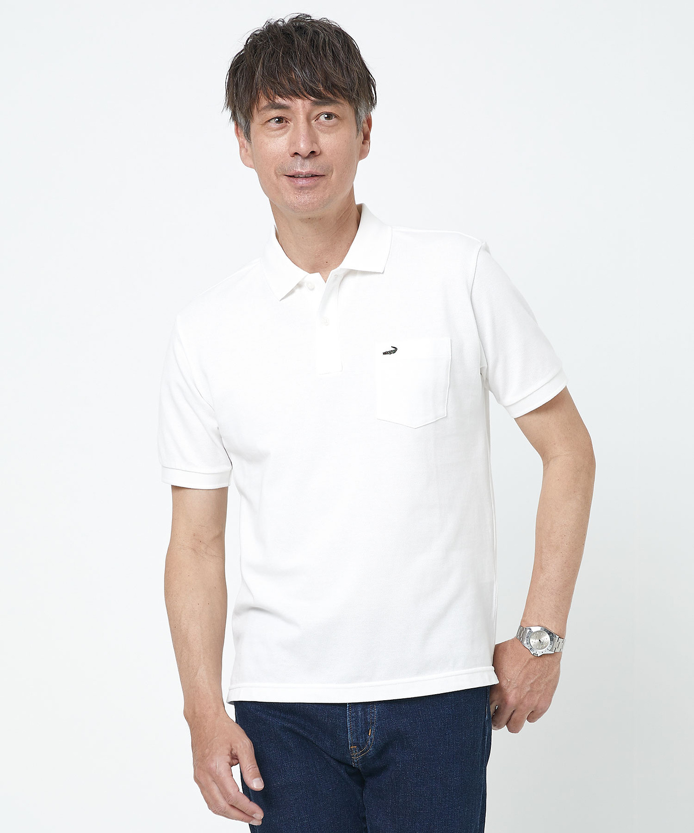 メンズ 【ベストセラー】ワンポイント半袖ポロシャツ【抗菌】通販