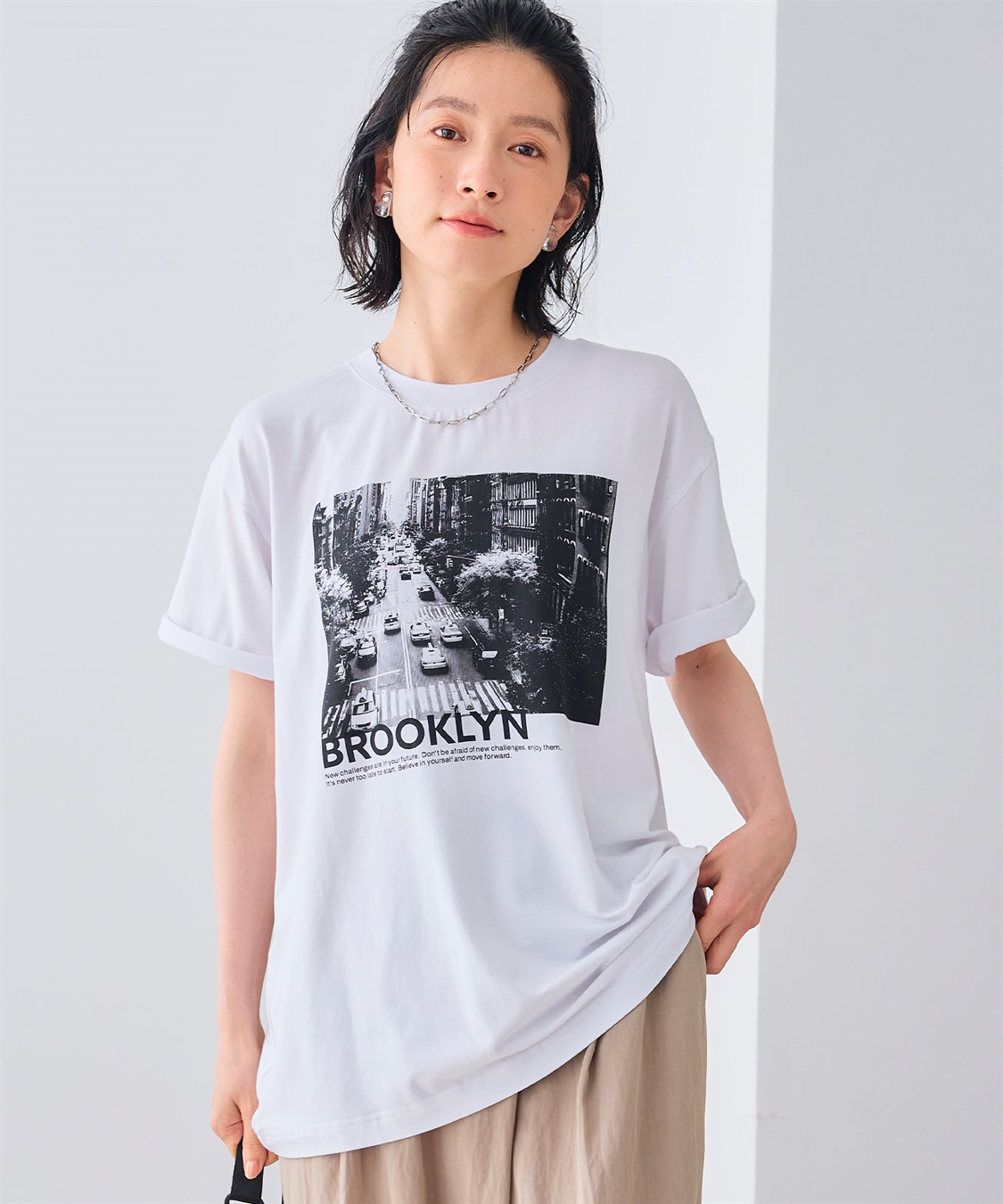 エブ楽 BROOKLYNフォトプリントTシャツ CROSS FUNCTION｜クロスプラス