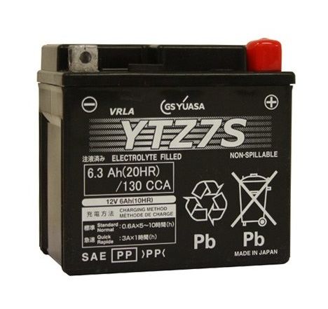 Yuasa YTZ7S Factory Activated AGM High Performance Battery - Cycle