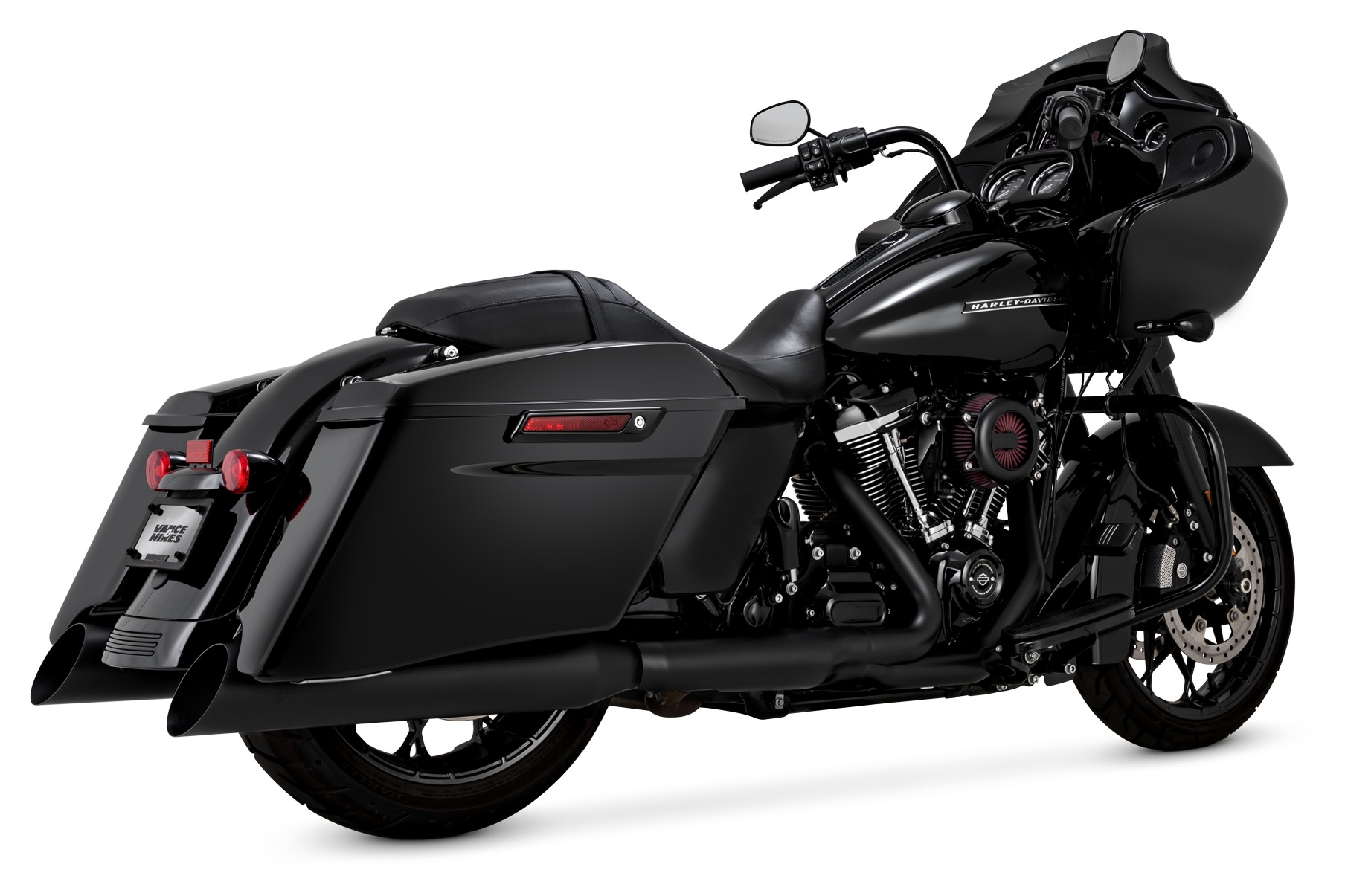 Vance & Hines Backslash 450 Slip On Mufflers For Harley Touring