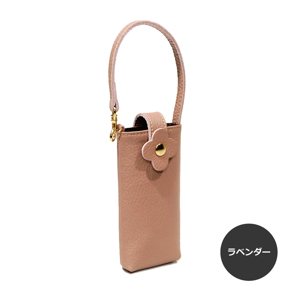 傷が目立たないエンボスシュリンクの フラワー眼鏡ポーチ - バッグ