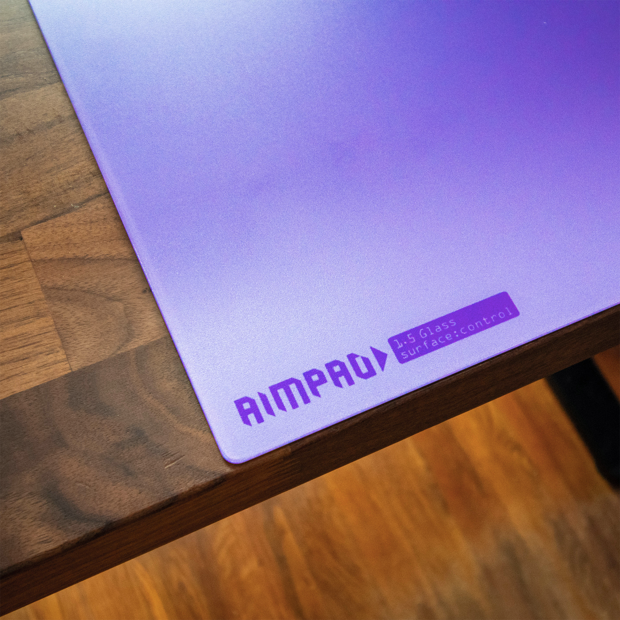 500x500】薄型ガラスマウスパッド-AIMPAD glass1.5