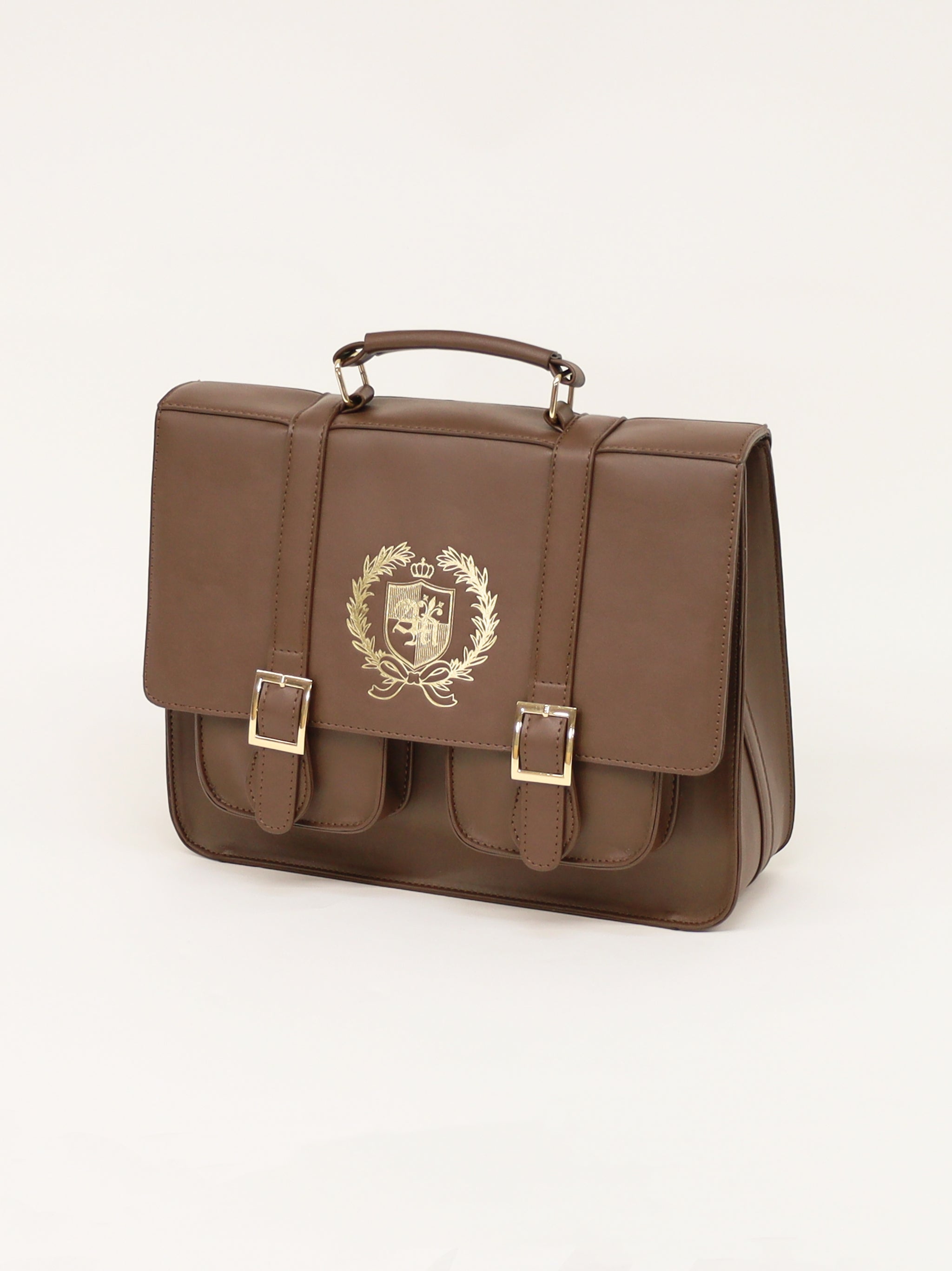 Emblem double pocket satchel bag – Amavel（アマベル）公式サイト