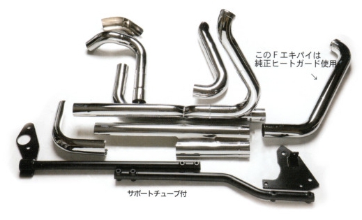 2in1to2タイプ左右出しエキパイ 2018年以降ソフテイルモデル用 - MOTOR