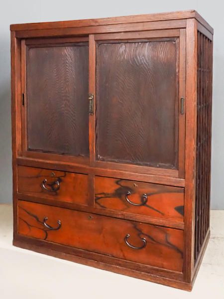 ドム様＊アンティーク箪笥＊ 杉材<br>時代箪笥<br>（福島・二本松・明治時代箪笥） | アンティーク