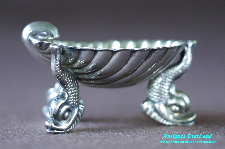 シルバー ソルトディッシュ シェル 貝型 オリジナルボックス入り