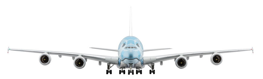 NH20143 1:200 A380 JA381A FLYING HONU ANAブルー スナップフィット