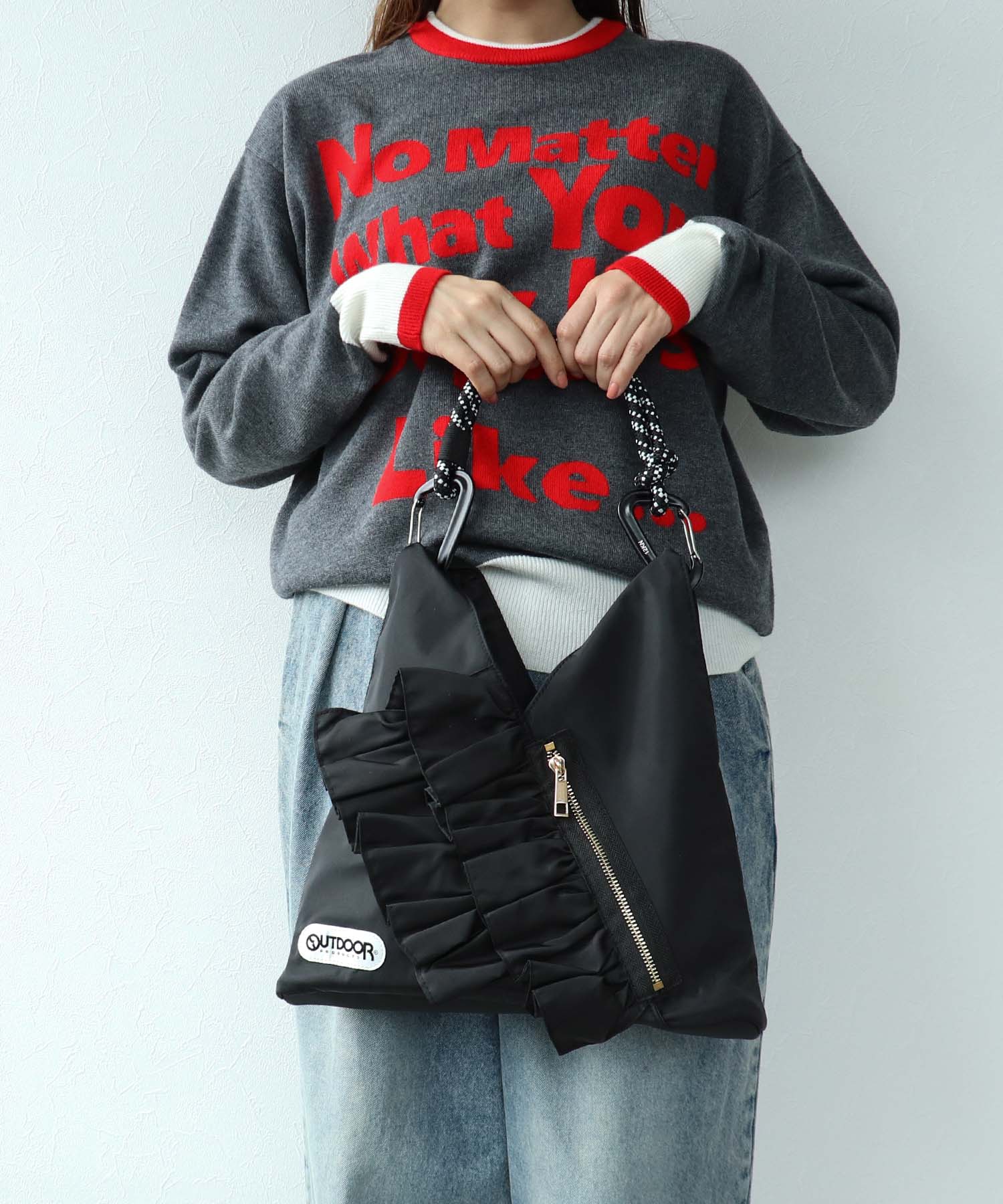 RISLEY×OUTDOOR PRODUCTS】miniトライアングルフリルバッグ | AND ON