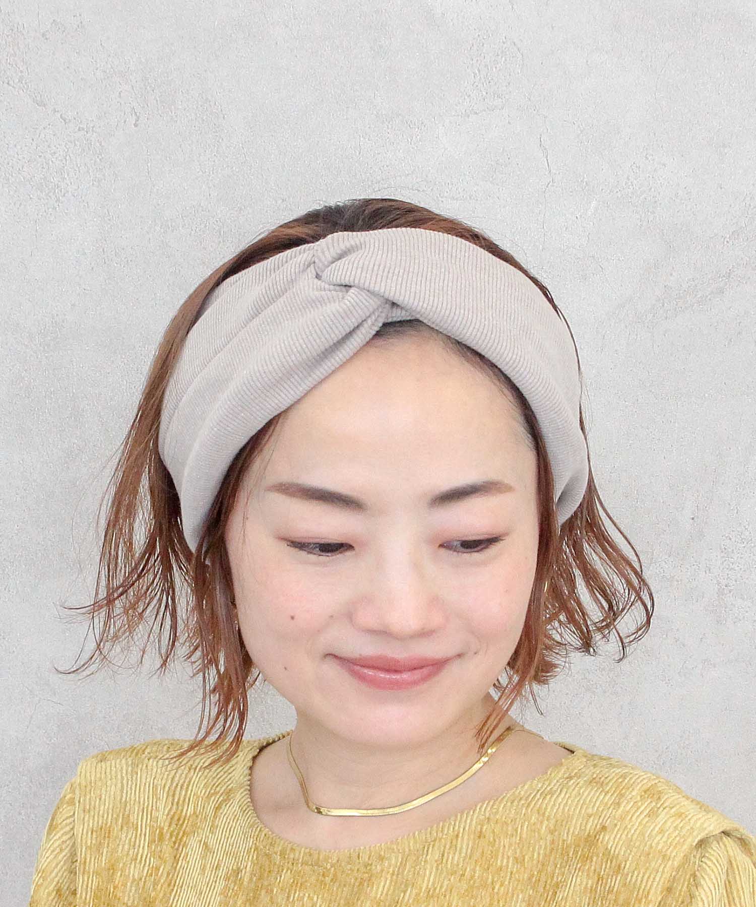 リブカット幅広ターバン | AND ON JIONE STORE（アンドオン）ジオン