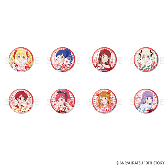 アイカツ アニメイトgirly アイカツ ガーリーレッド いちご 缶バッジ