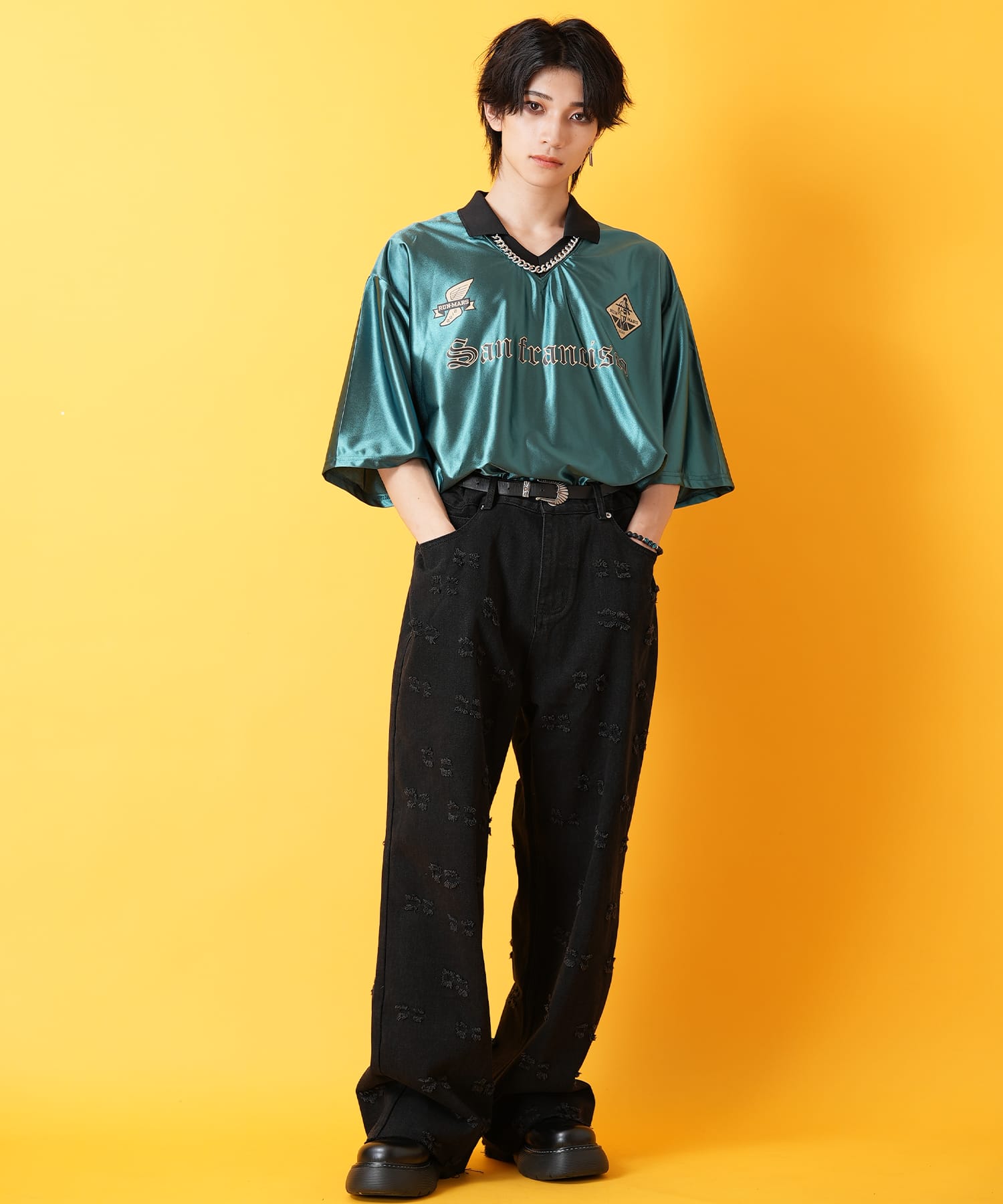 ナンバリングサッカーゲームシャツ / メンズ レディース オーバー