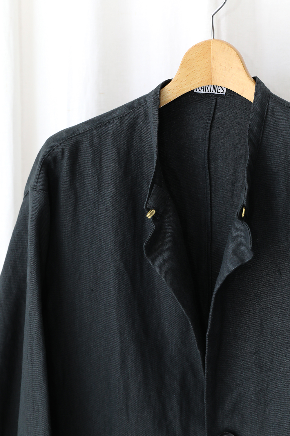 RAKINES」Linen chino Collarless coat | ANOTHER LOUNGE