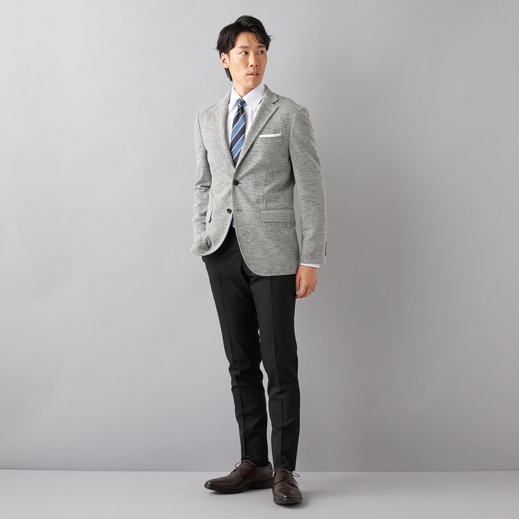 尾州ニットジャケット 千鳥格子柄 LES MUES【AOKI公式通販】