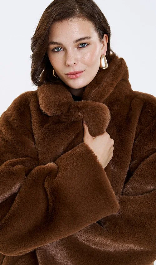 Access Fashion | Synthetic-fur jacket