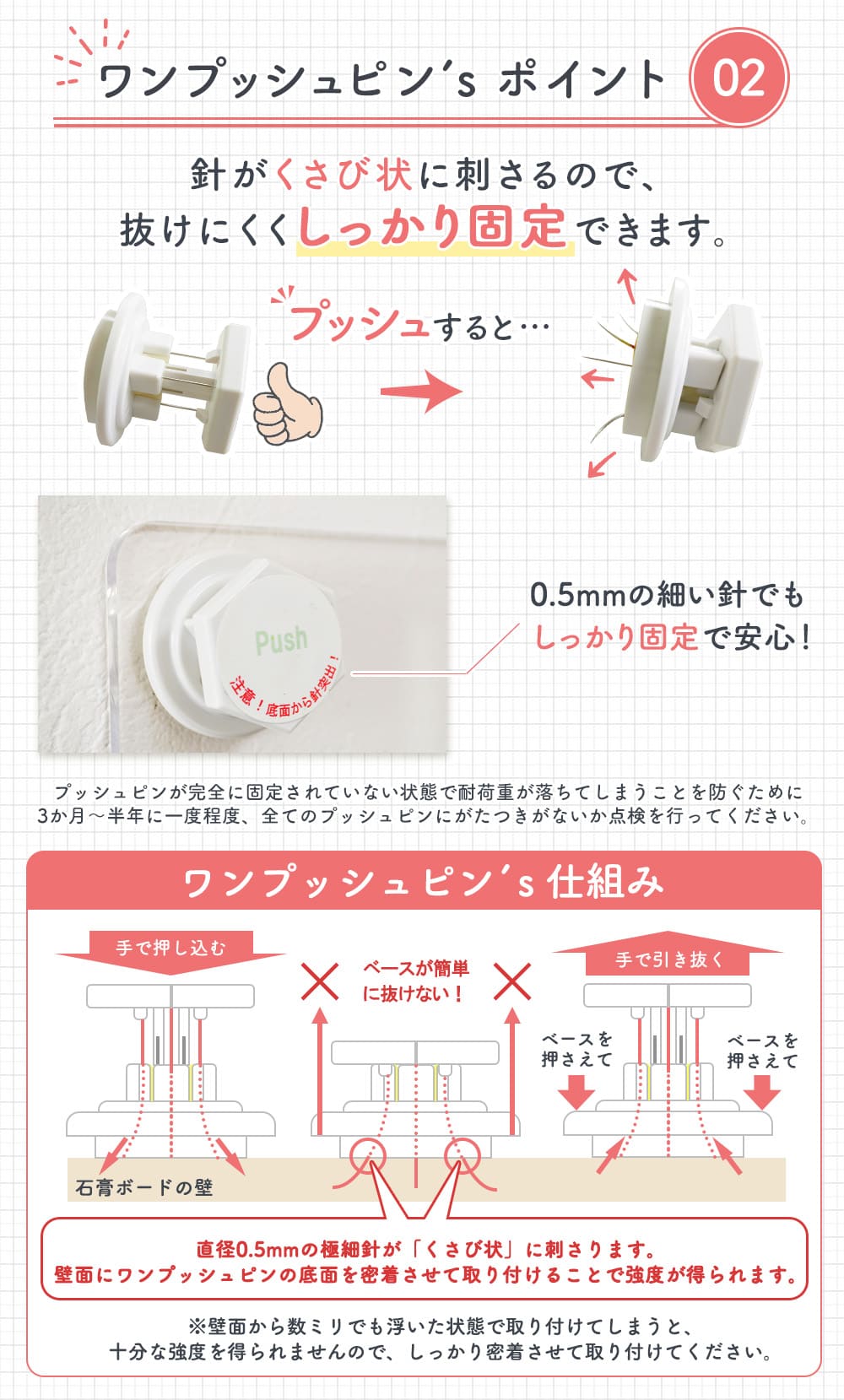 賃貸でもDIY【26〜52型対応】石膏ボード専用簡単壁掛け金具「ワン