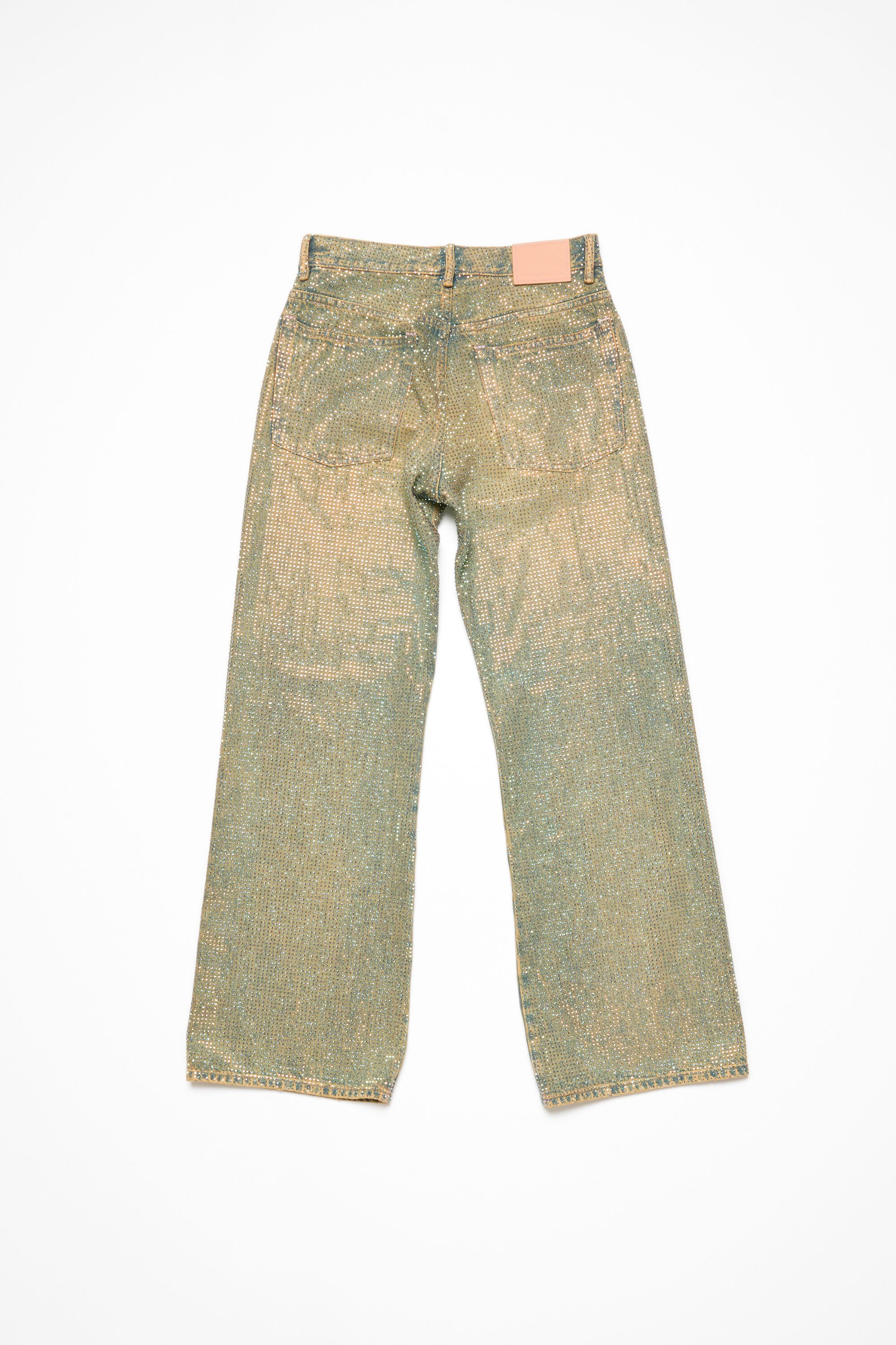 Acne Studios - Loose fit crystal studs jeans - 2021F - Mid Blue