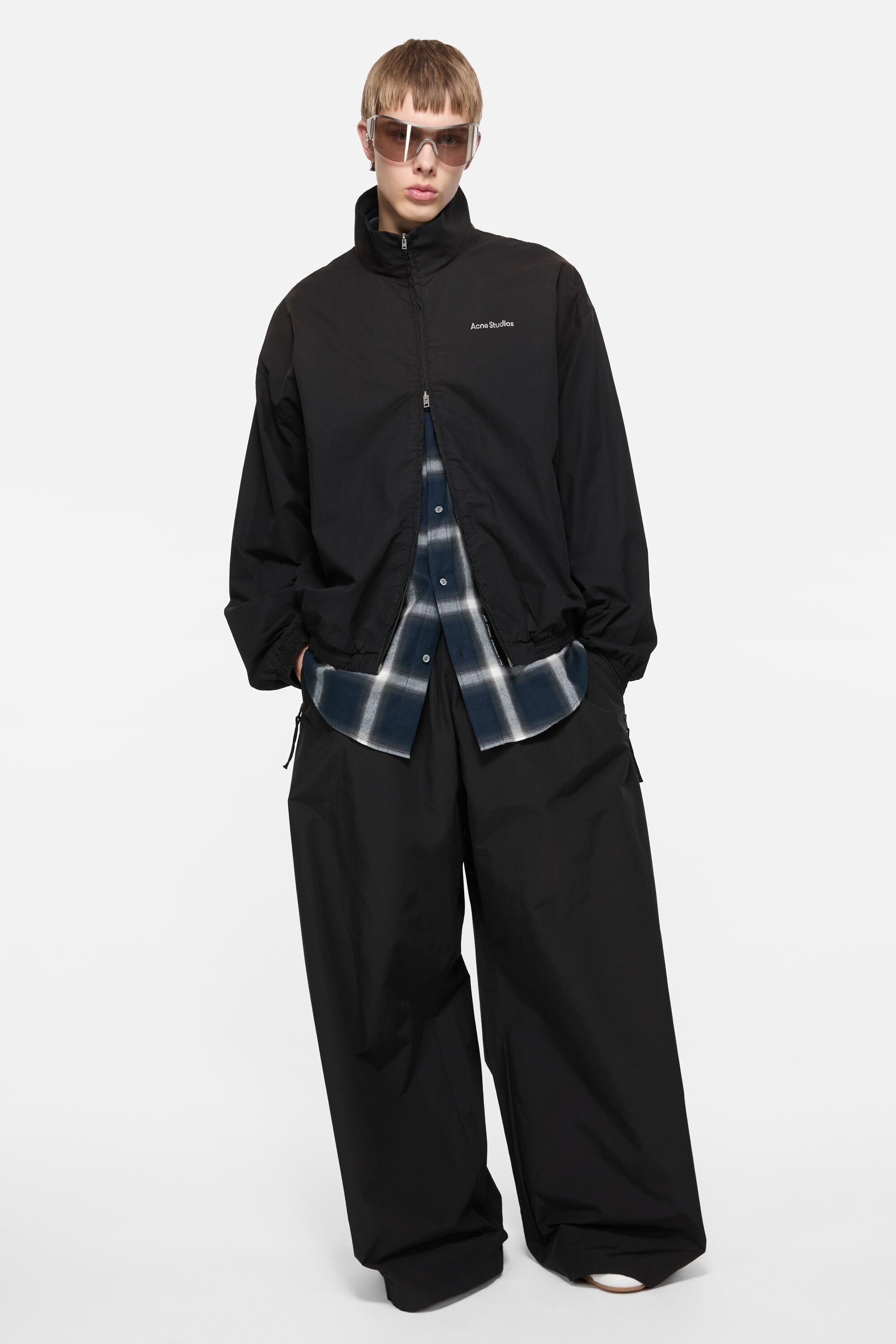 Acne Studios - Washed logo jacket - Black