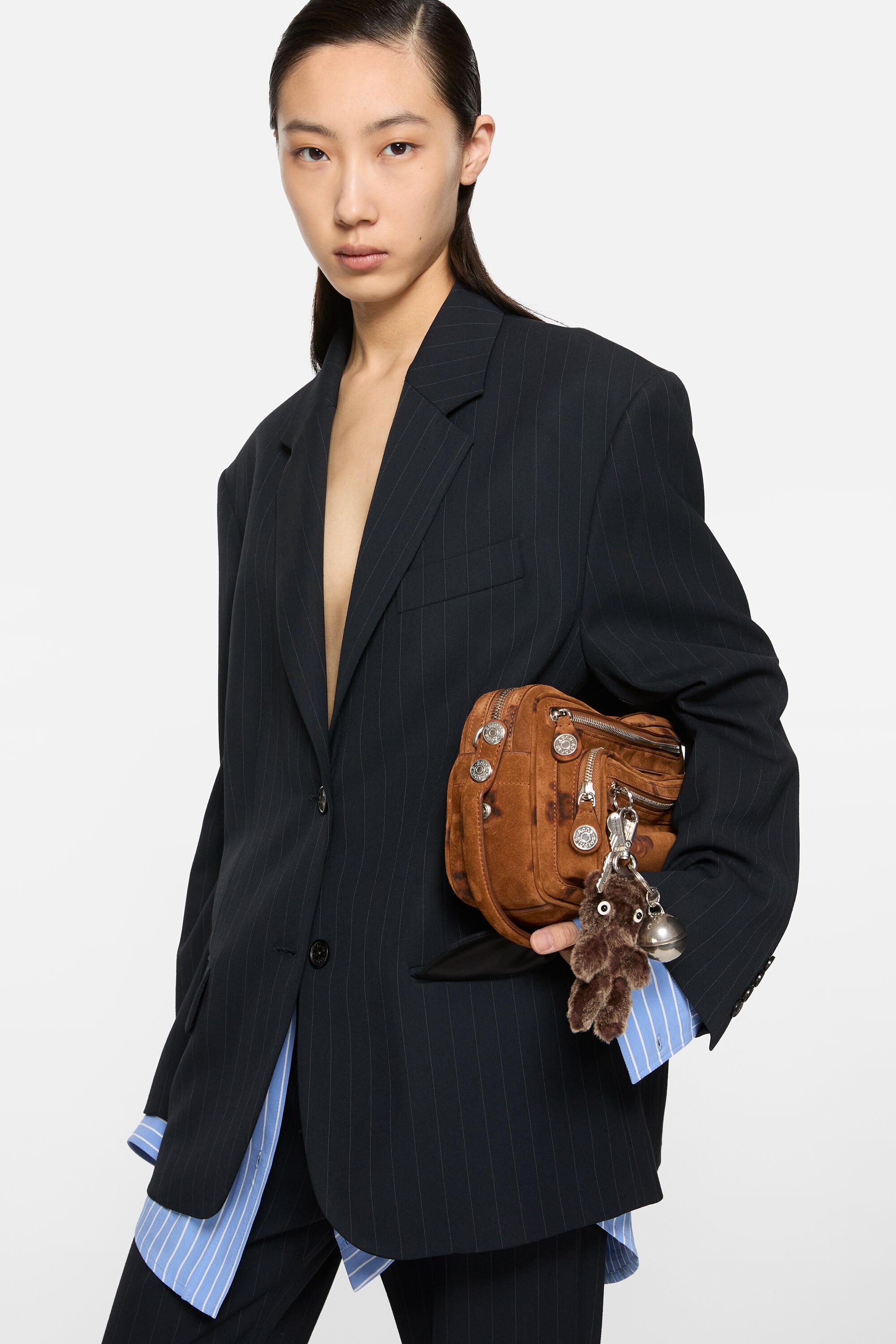 Acne Studios - テディベアキーリング - チョコレートブラウン