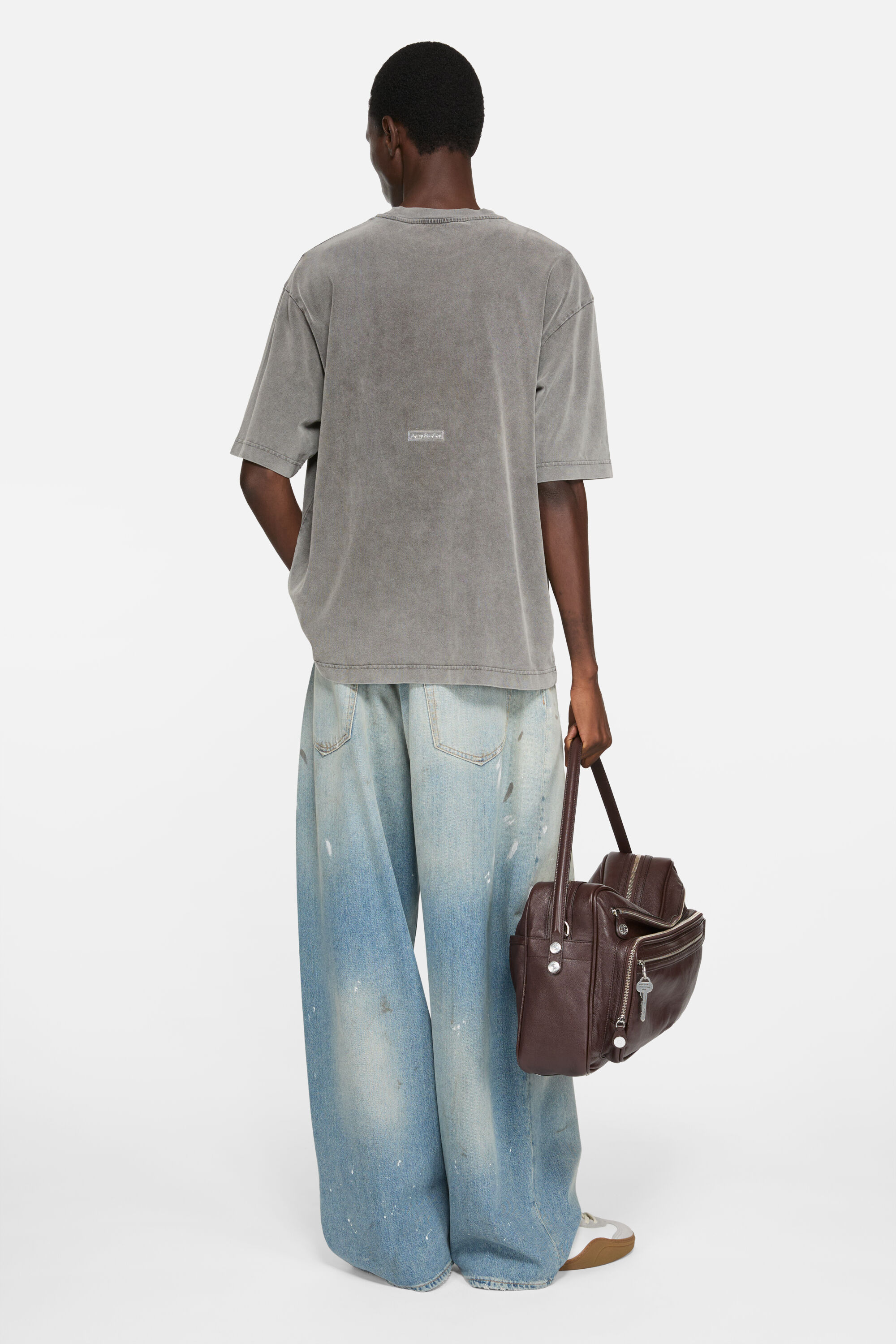 Acne Studios - ラバーロゴTシャツ - フェイデッドブラック