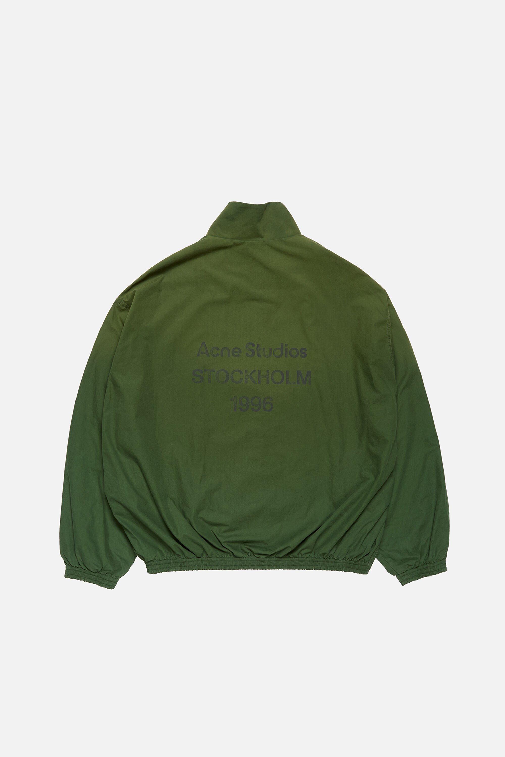 Acne Studios - Washed logo jacket - Forest green