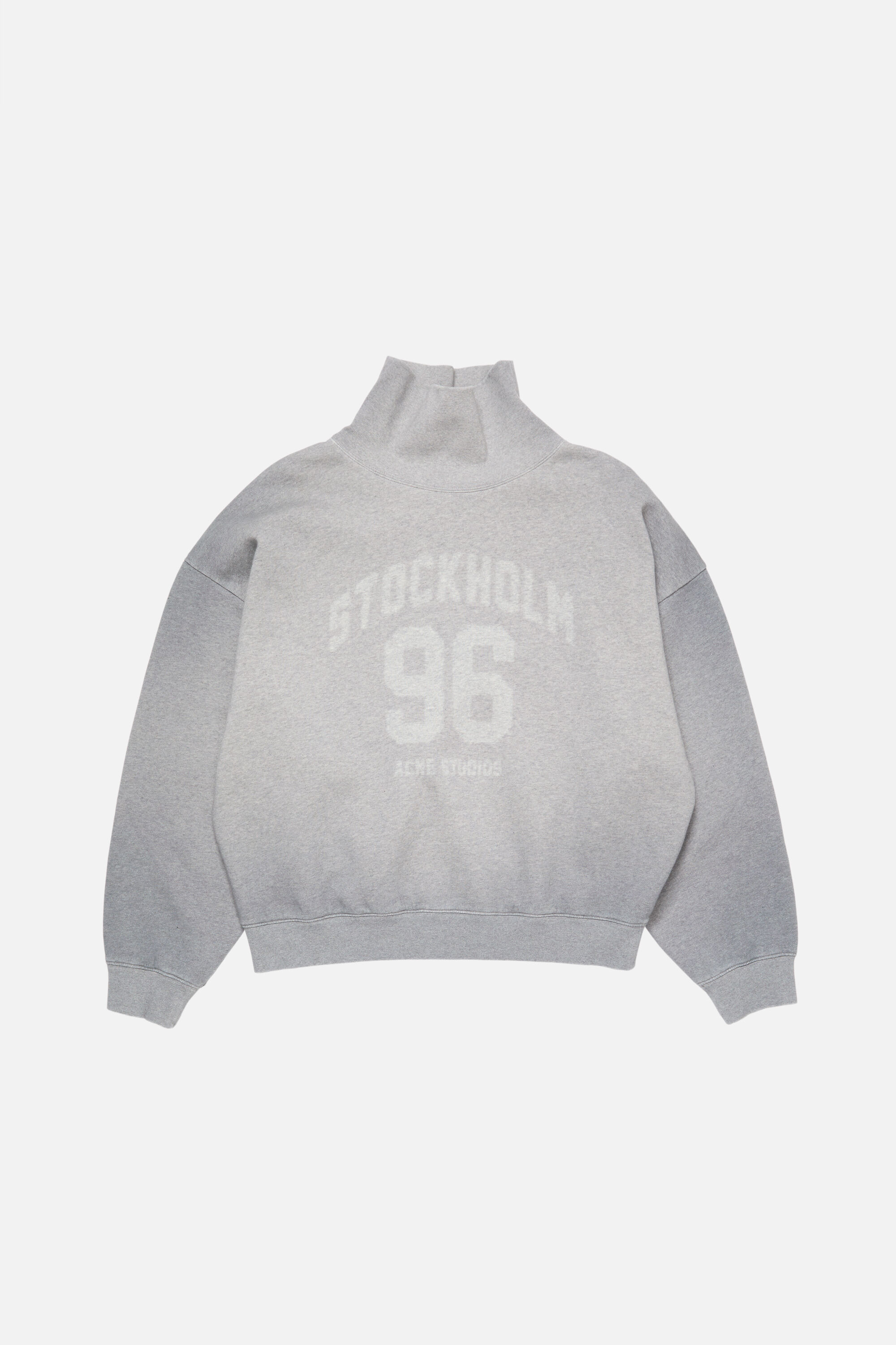 Acne Studios - High-Neck Sweatshirt - Grey Melange