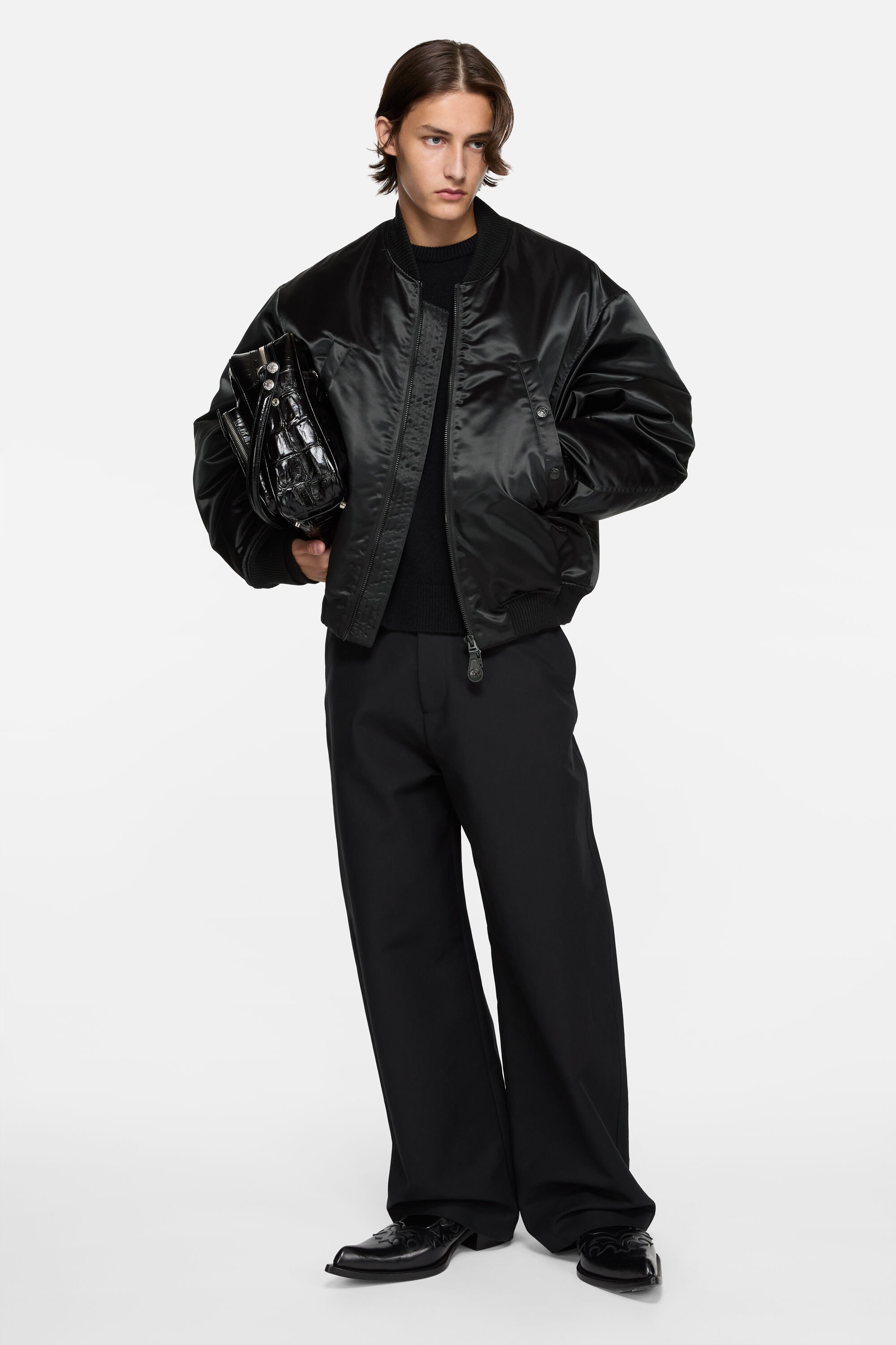 Acne Studios - Logo bomber jacket - Black