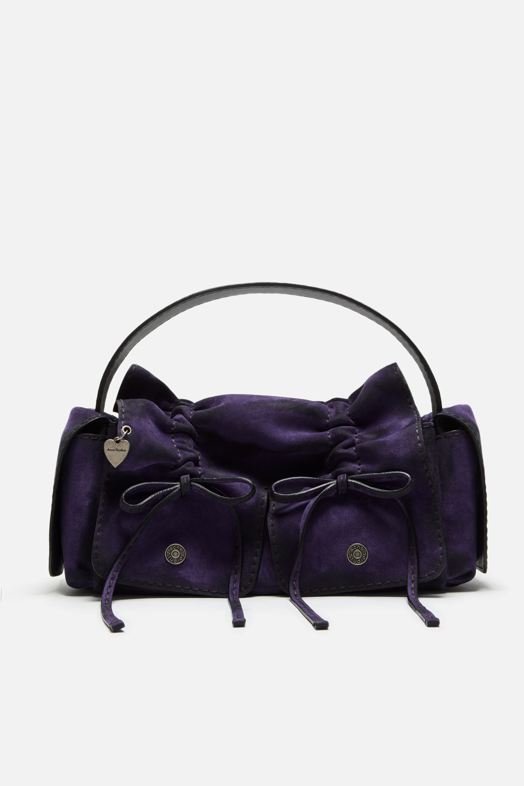 Acne Studios - Multipocket suede shoulder bag - Violet purple