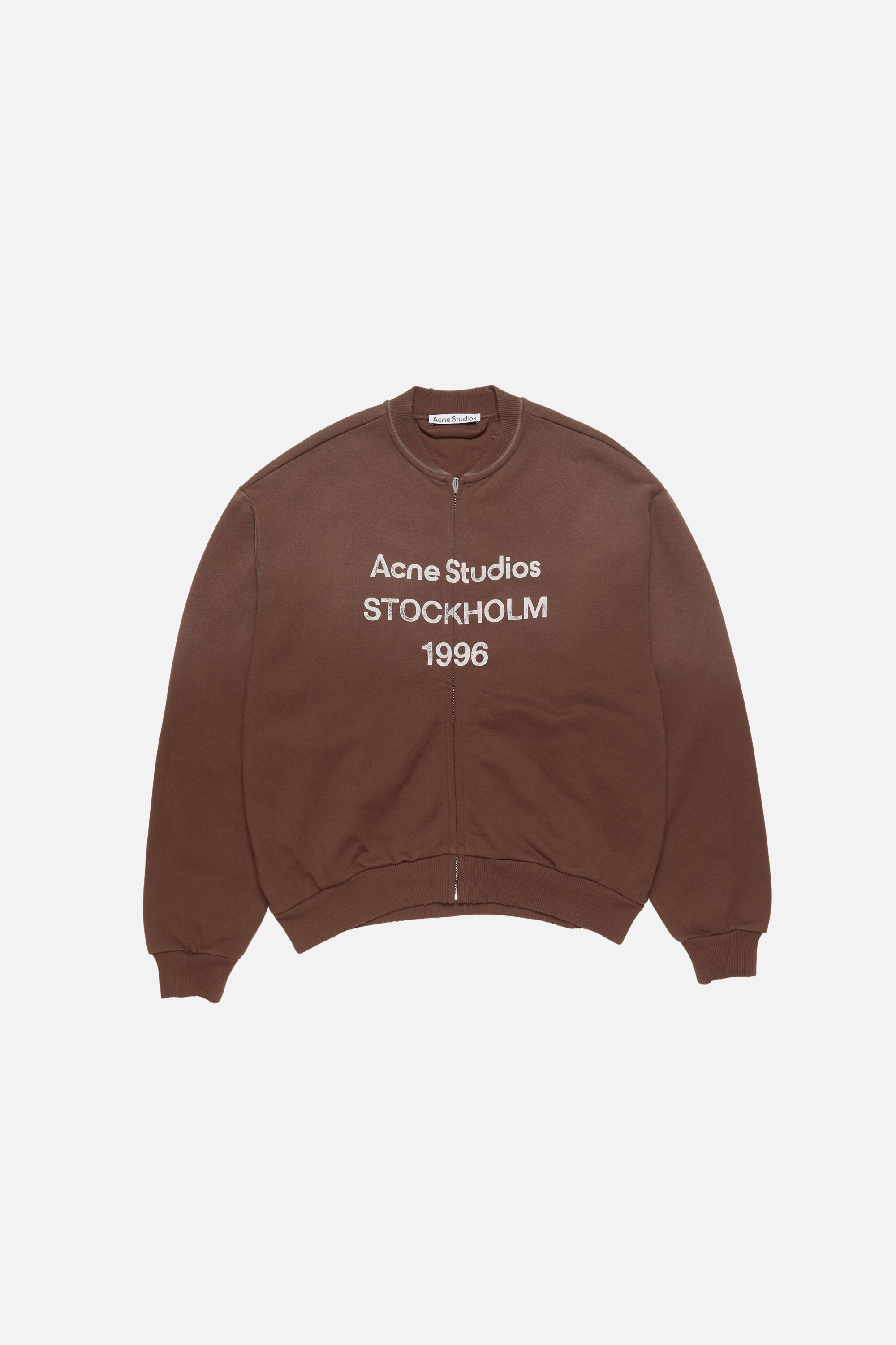 Acne Studios - Washed zip-up cardigan - Black