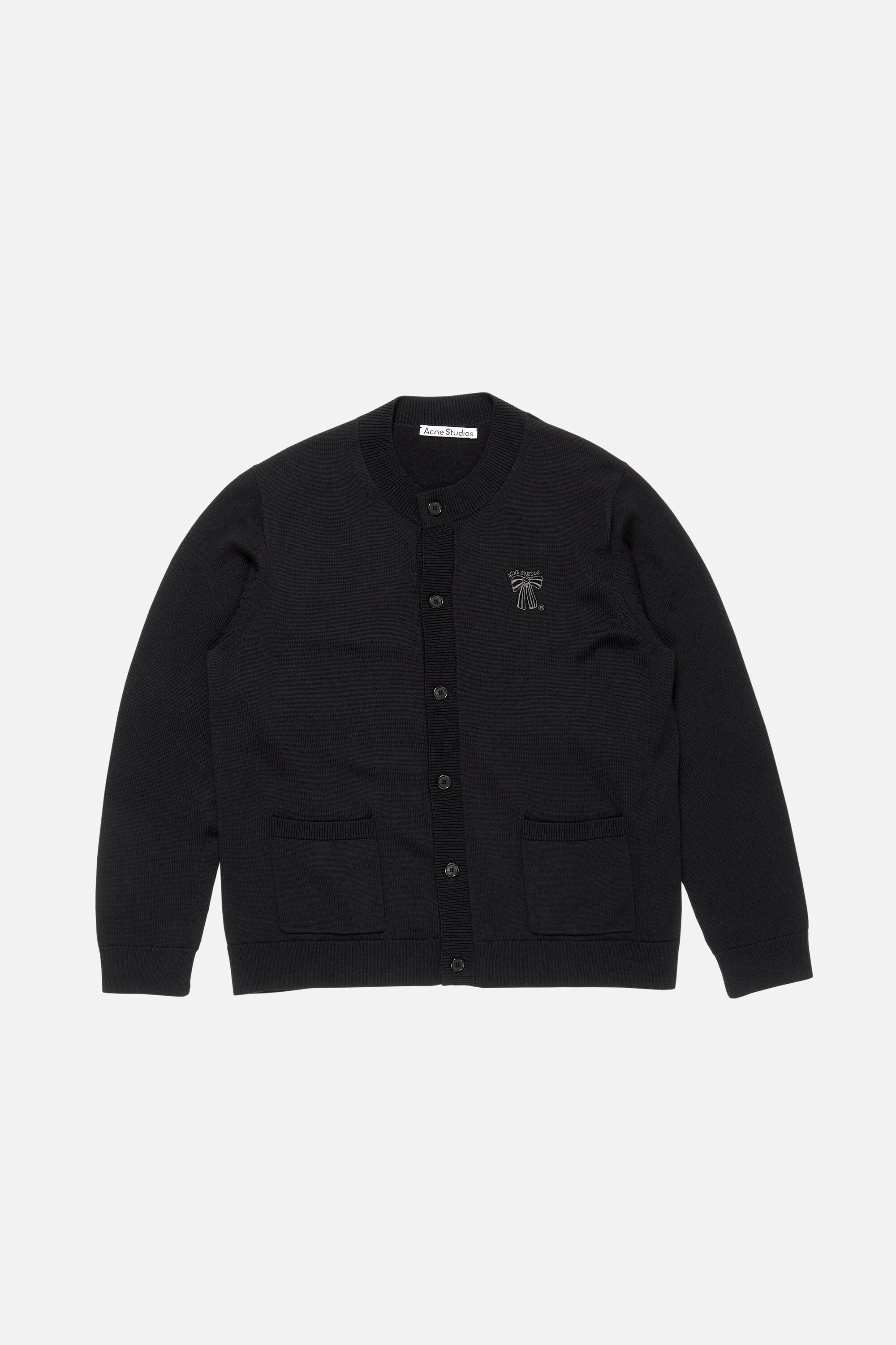 Acne Studios - Crewneck cardigan - Black