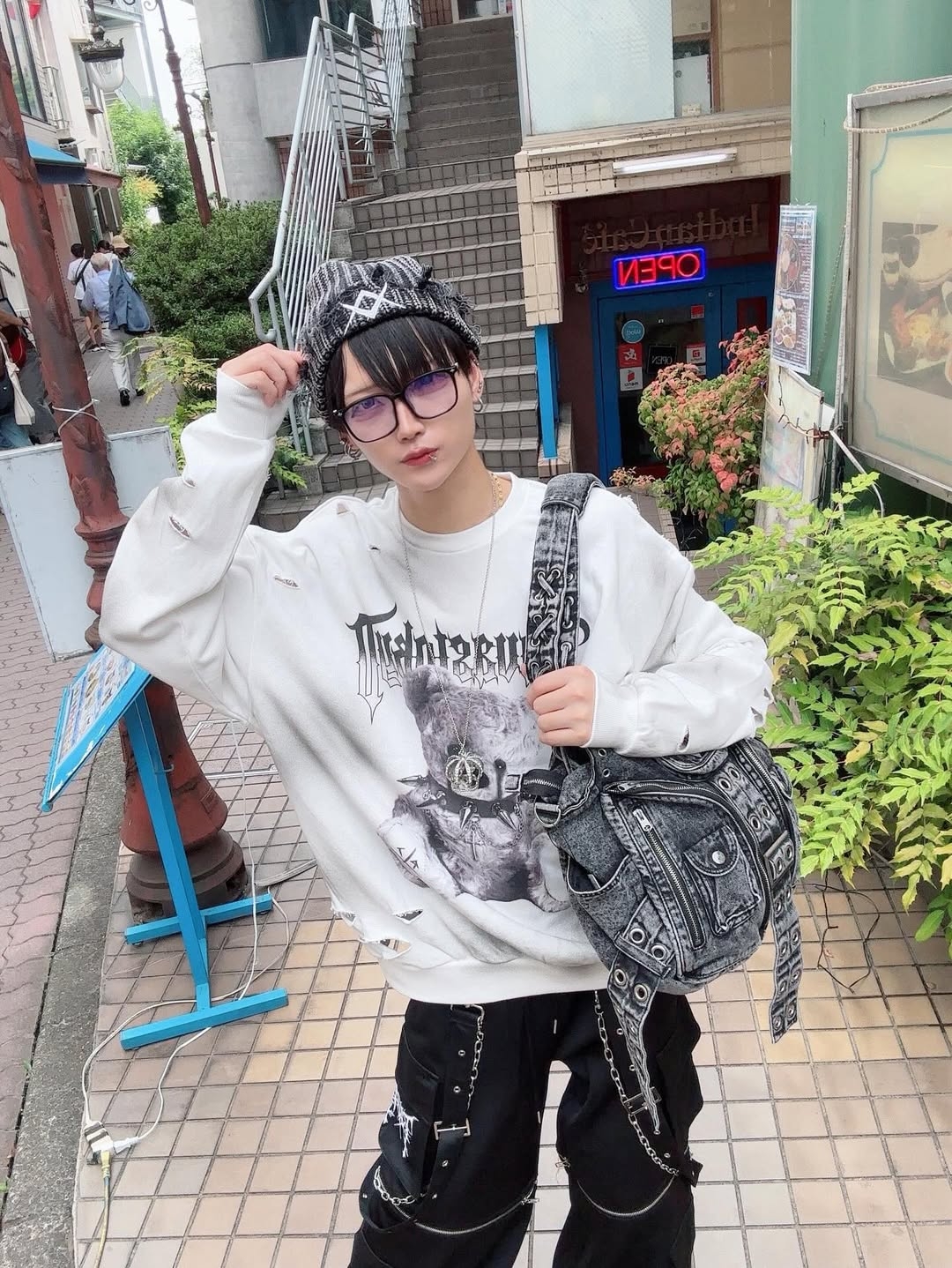 REFLEM【レフレム】加工デニム2WAYショルダーバッグ/全2色