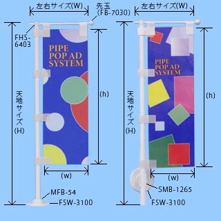 ミニのぼりパーツセット／日本アドプロデュース株式会社