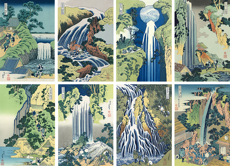 北斎生涯のテーマ、水の表現の集大成！「諸国滝廻り」｜【北斎今昔