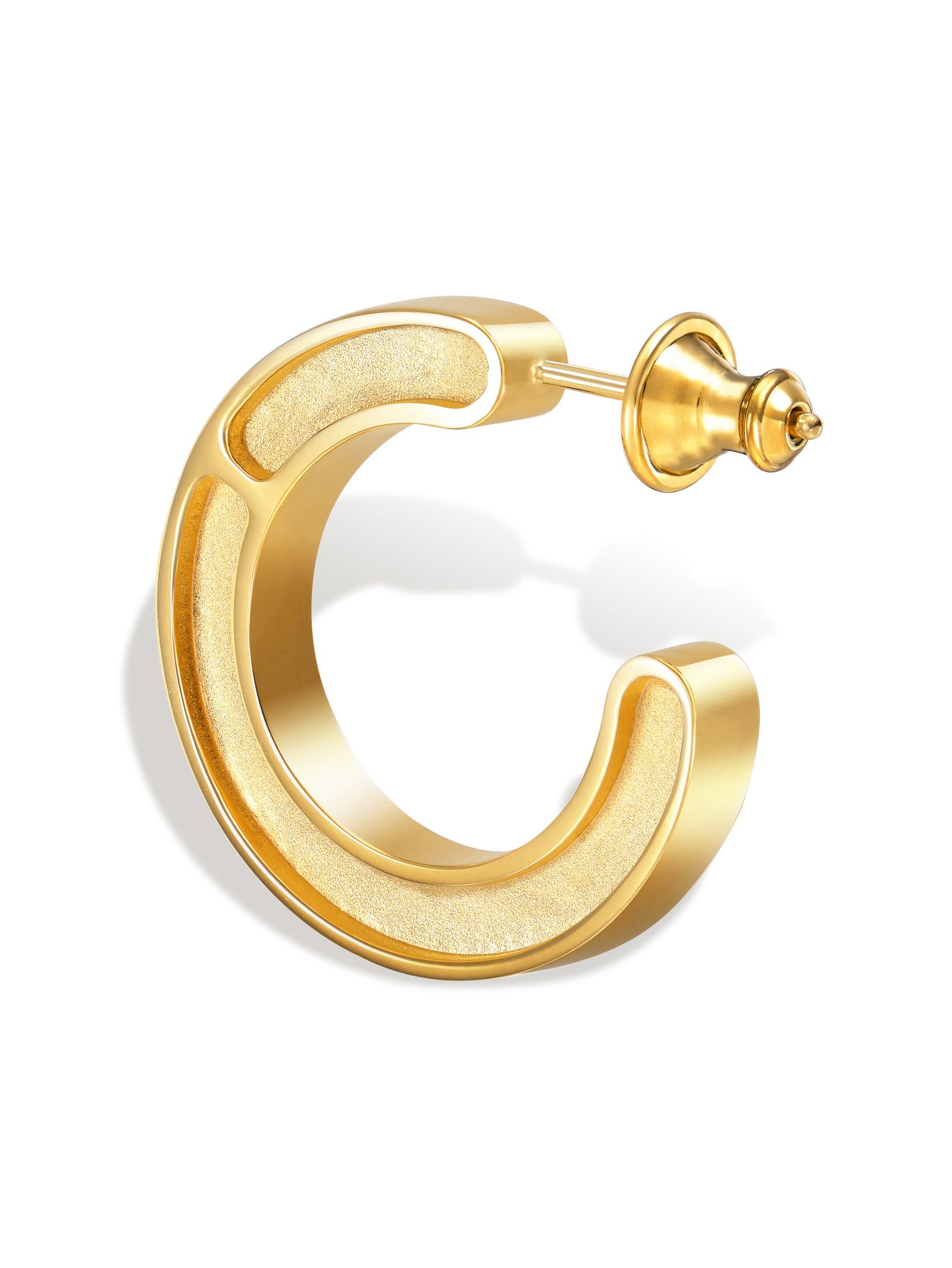 CAREERING - 【両耳用】 FRAME 501 YELLOW - フープピアス イエロー