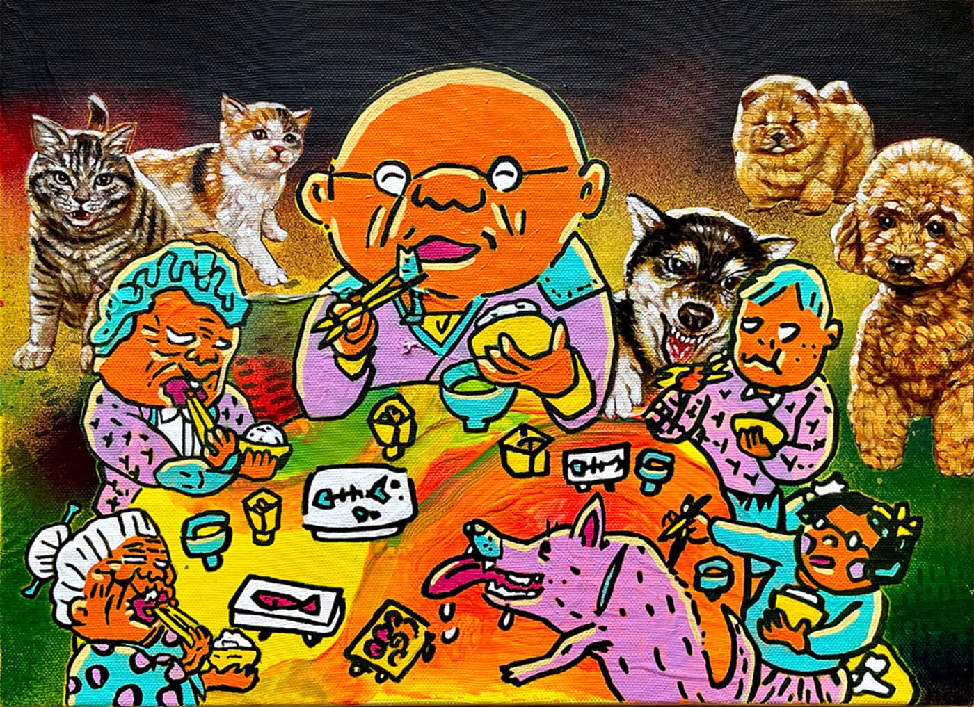 WISH LESS galleryで根本敬 & 濱⼝健 ⼆⼈展「カラトリヲ2 〜HAPPY