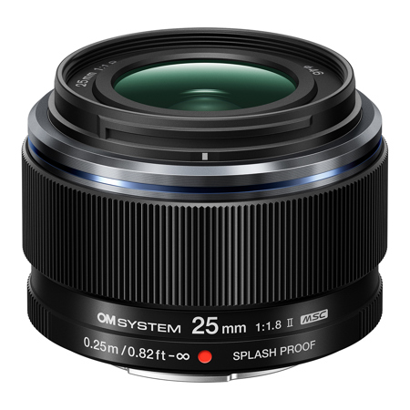 OM SYSTEM M.Zuiko Digital 25mm f/1.8 II Lens for Micro Four Thirds