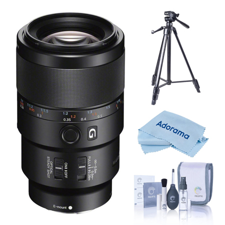 Sony FE 90mm f/2.8 Macro G OSS Lens with U8800L 3-Section Aluminum