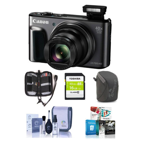Canon PowerShot SX720 HS Digital Camera and Free Accessories, Black