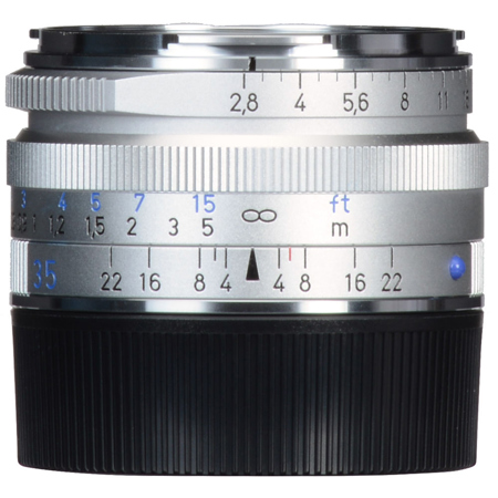 Zeiss 35mm f/2.8 C Biogon T ZM Lens, Silver 1486-394 - Adorama