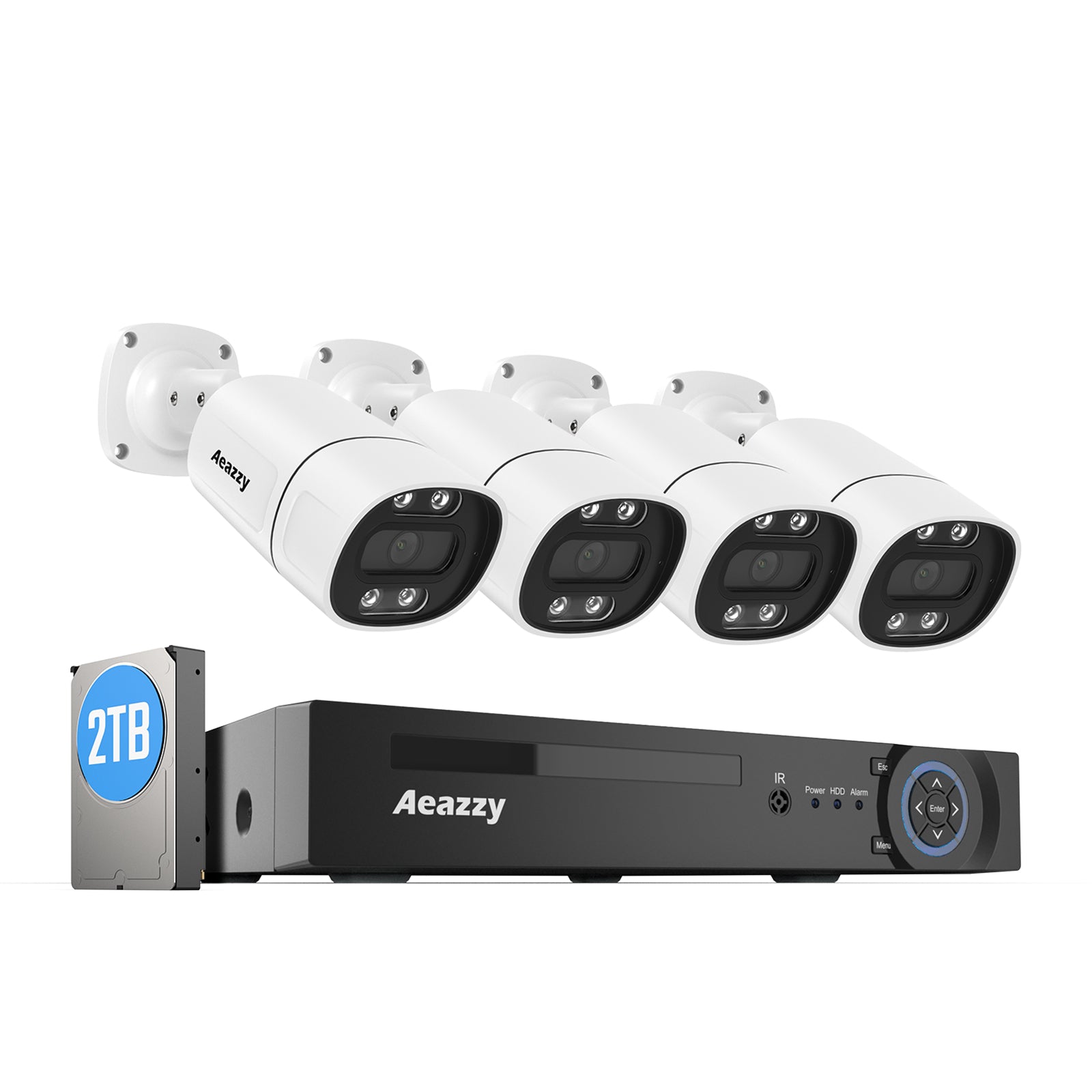 ❤ワイヤレス8台セット❣2K⁄300万高画素で防犯に効果