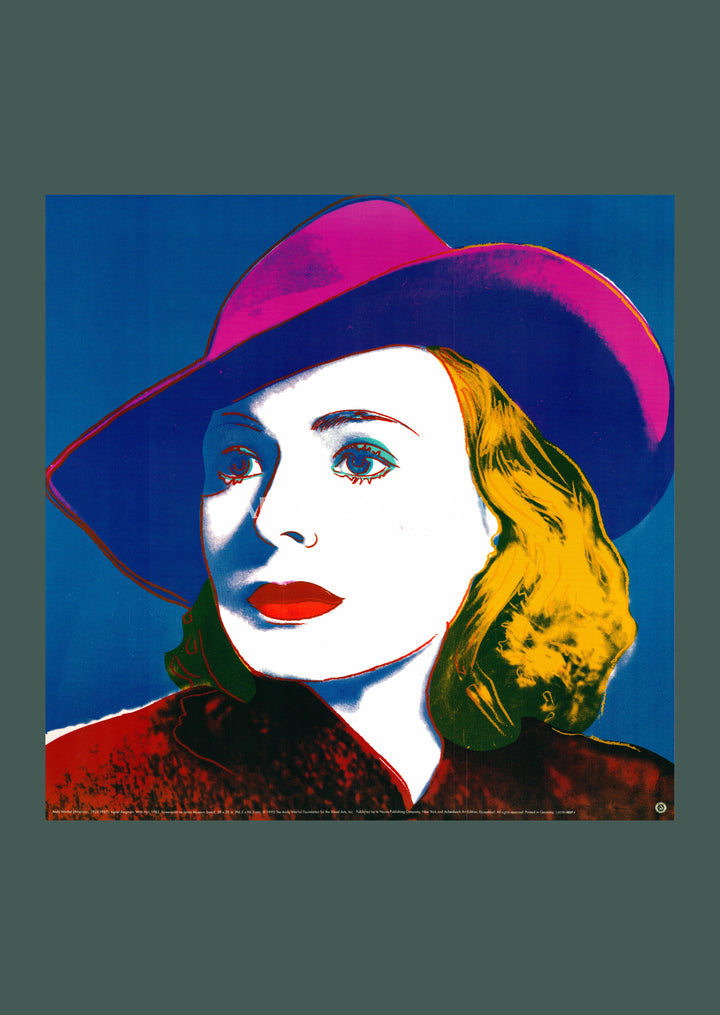 Andy Warhol 'Ingrid (With Hat)' 1993 Vintage Original Poster Print