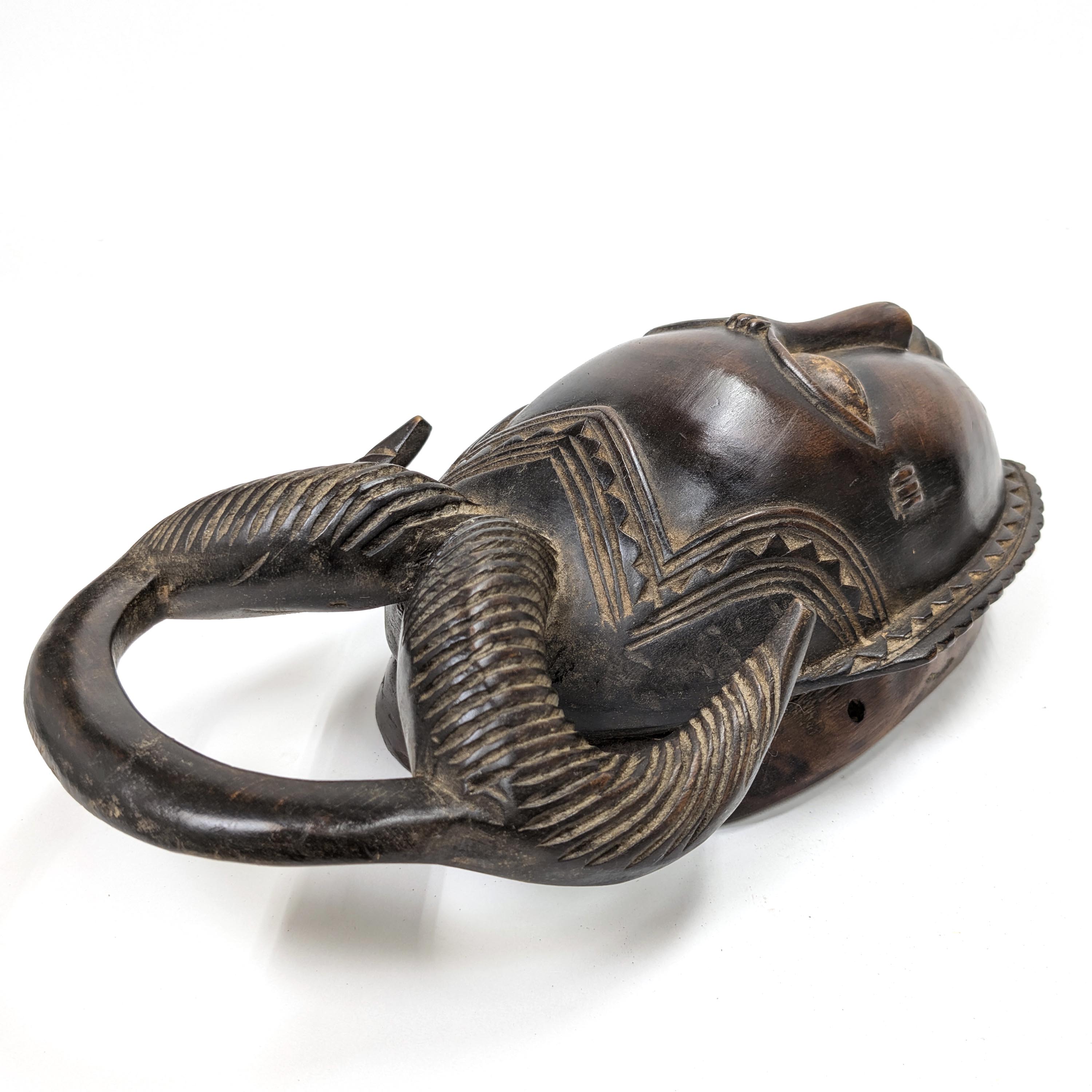 バウレ族仮面 41cm アフリカン プリミティブアート マスク （r155-17