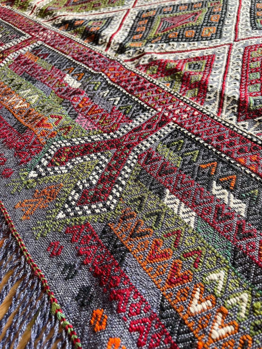 オールドキリム（ジジム）・トルコ 147×123cm-オールドキリム-｜abraj